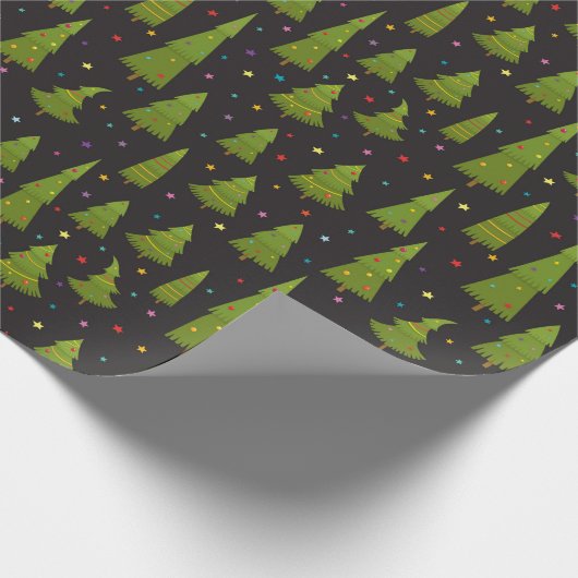 Happy Christmas Tree Farm Geschenkpapier (Ecke)