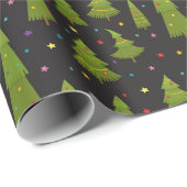 Happy Christmas Tree Farm Geschenkpapier (Rolleneckpunkt)