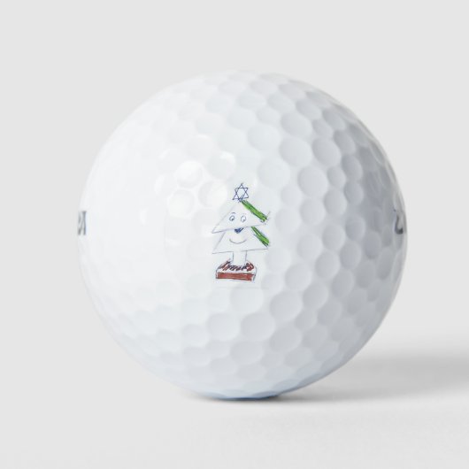 Happy Christmas Tree Golfball (Vorderseite)
