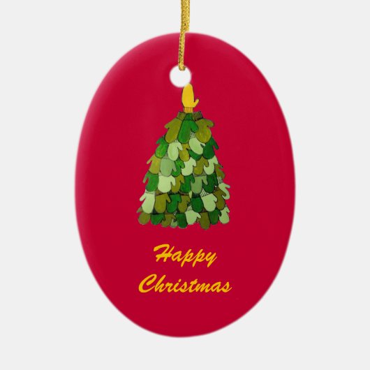 Happy Christmas Tree Ornament (Vorne)