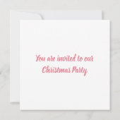 Happy Christmas Tree Stilisiert, Einladung Postkar (Rückseite)