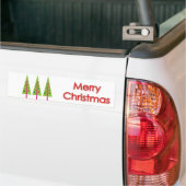 Happy Christmas Trees Autoaufkleber (Auf Lkw)