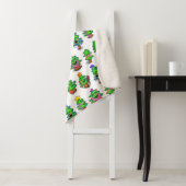 Happy Christmas Trees Print Sherpadecke (Beispiel)