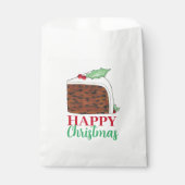 Happy Christmas UK British Cake Slice Homemade Geschenktütchen (Vorderseite)