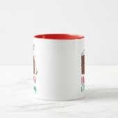 Happy Christmas UK British Cake Slice Homemade Tasse (Zentrum)