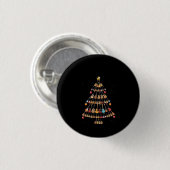 Happy Christmas|Ukulele Instrument Weihnachtsbaum Button (Vorne & Hinten)