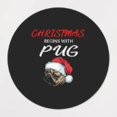 Happy Christmas|Ukulele Instrument Weihnachtsbaum Etiketten (Design 2)