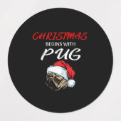 Happy Christmas|Ukulele Instrument Weihnachtsbaum Etiketten (Design 1)