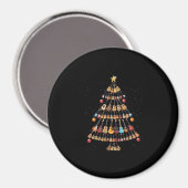 Happy Christmas|Ukulele Instrument Weihnachtsbaum Magnet (Vorderseite/Rückseite)