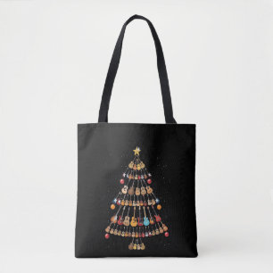 Happy Christmas Ukulele Instrument Weihnachtsbaum Tasche