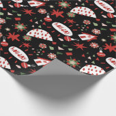 Happy Christmas X-mas Gift wrap Geschenkpapier (Ecke)