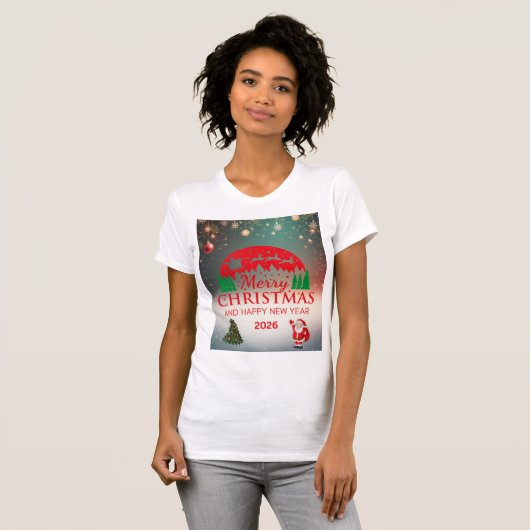 Happy Christmes T Shirt (Vorne ganz)