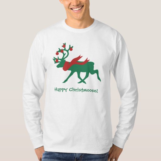 Happy Christmoose Men's Christmas Shirt (Vorderseite)