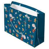 Happy Christmouse Große Geschenktüte (Rückseite Schrägansicht)