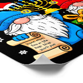 Happy Christmukkah Hanukkah Christmas Gnome Xmas F Poster (Ecke)