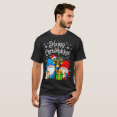 Happy Christmukkah Hanukkah Christmas Gnome Xmas F T-Shirt (Vorne ganz)
