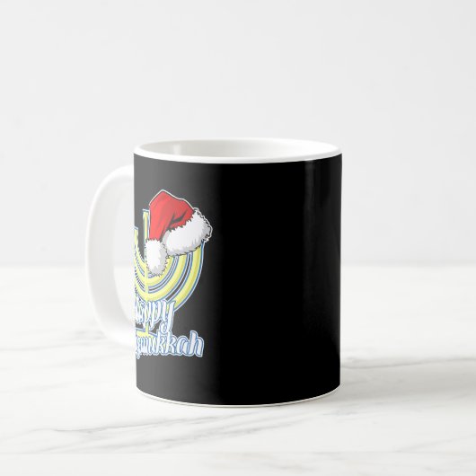 Happy Christmukkah Hanukkah Christmas  Kaffeetasse (Vorderseite Links)