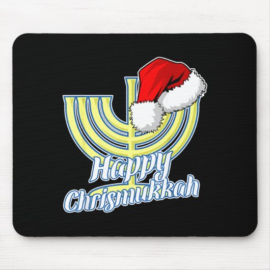 Happy Christmukkah Hanukkah Christmas  Mousepad (Vorne)