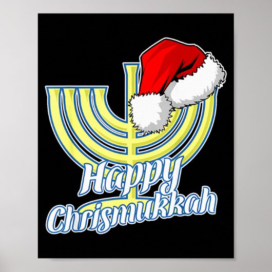 Happy Christmukkah Hanukkah Christmas Poster (Vorne)