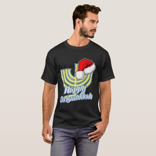 Happy Christmukkah Hanukkah Christmas T-Shirt (Vorne ganz)