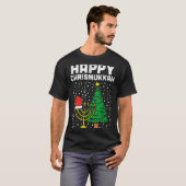 Happy Christmukkah Jewish Christmas Hanukkah Chanu T-Shirt (Vorne ganz)
