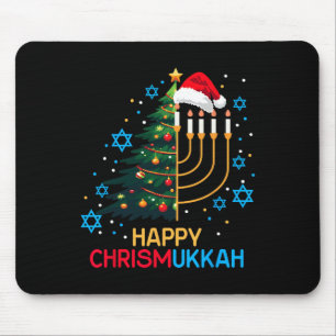Happy Christmukkah Merry Christmas Hanukkah jüdisc Mousepad