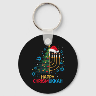Happy Christmukkah Merry Christmas Hanukkah jüdisc Schlüsselanhänger