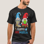Happy Christmukkah Ugly Sweater Hanukkah Weihnacht T-Shirt (Vorderseite)