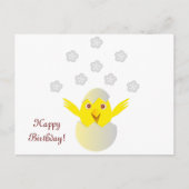 Happy Cick in ein Ei Postkarte (Vorderseite)