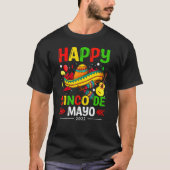Happy Cinco De Mayo 2022 Let's Fiesta Mexican Somb T-Shirt (Vorderseite)