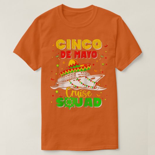 Happy Cinco De Mayo Cruise Squad 2023 Mexikanische T-Shirt (Design vorne)