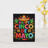 Happy Cinco De Mayo Fiesta Mexikanisches Party Män Karte (Gelbe Blume)