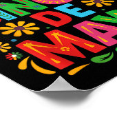 Happy Cinco De Mayo Fiesta Mexikanisches Party Män Poster (Ecke)