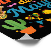 Happy Cinco De Mayo Fiesta Mexikanisches Party Män Poster (Ecke)