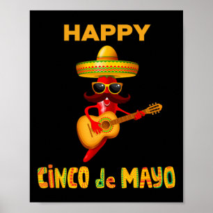 Happy Cinco de Mayo für mexikanische Fiesta-Kostüm Poster