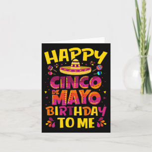 Happy Cinco de Mayo Geburtstag für mich mexikanisc Karte
