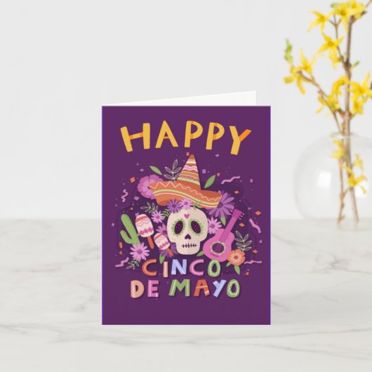 Happy Cinco de Mayo Karte (Gelbe Blume)