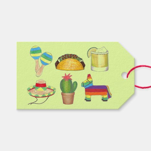 Happy Cinco de Mayo Mexican Fiesta Celebration Geschenkanhänger (Vorderseite (Horizontal))