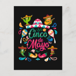 Happy Cinco De Mayo Mexican Fiesta Postkarte