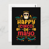Happy Cinco De Mayo Mexican Fiesta Postkarte (Vorne/Hinten)