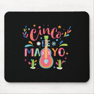 Happy Cinco De Mayo Mexico Fiesta Taco Guitar Cinc Mousepad