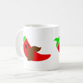 happy cinco de mayo mustache pepper funny kaffeetasse (Vorderseite Links)