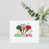 Happy Cinco de Mayo Postkarte (Stehend Vorderseite)