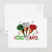 Happy Cinco de Mayo Postkarte (Vorne/Hinten)