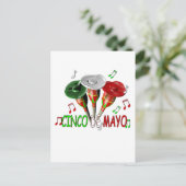 Happy Cinco de Mayo Postkarte (Stehend Vorderseite)