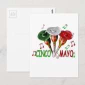 Happy Cinco de Mayo Postkarte (Vorne/Hinten)