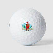 Happy cinco de mayo skeletts golfball (Vorderseite)