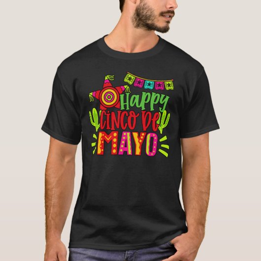 HAPPY CINCO DE MAYO T-Shirt (Vorderseite)