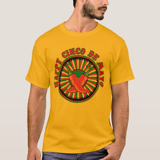 Happy Cinco De Mayo T-Shirt (Vorderseite)