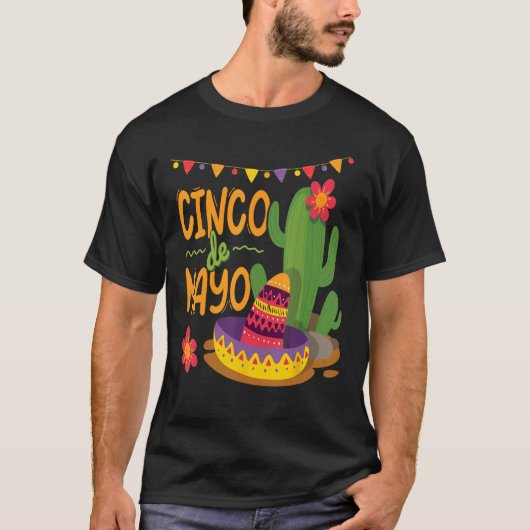 Happy Cinco De Mayo Viva Mexico 5 De Mayo 1 T-Shirt (Vorderseite)